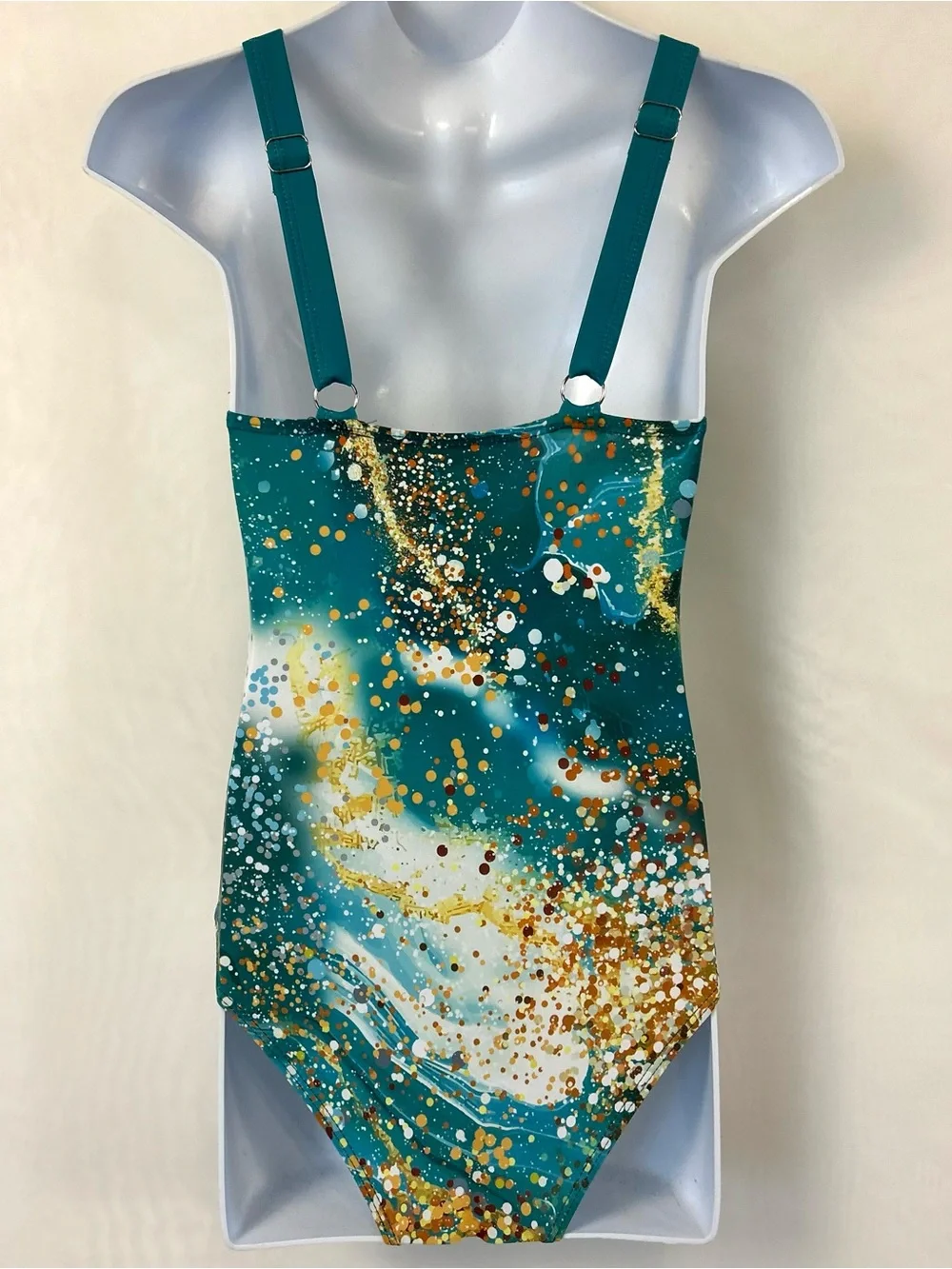 New Girls One Piece Swimsuit and Matching Sarong Wrap Set / Size 9-10 Youth